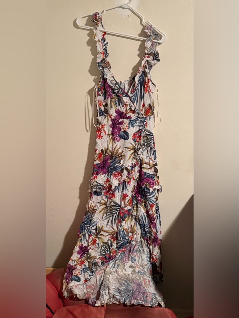 Forever 21 White Floral Print Summer Dress